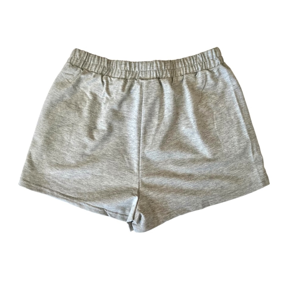 Comfy Round Neck Loungewear Short Set Light Gray - Picture 6 of 9